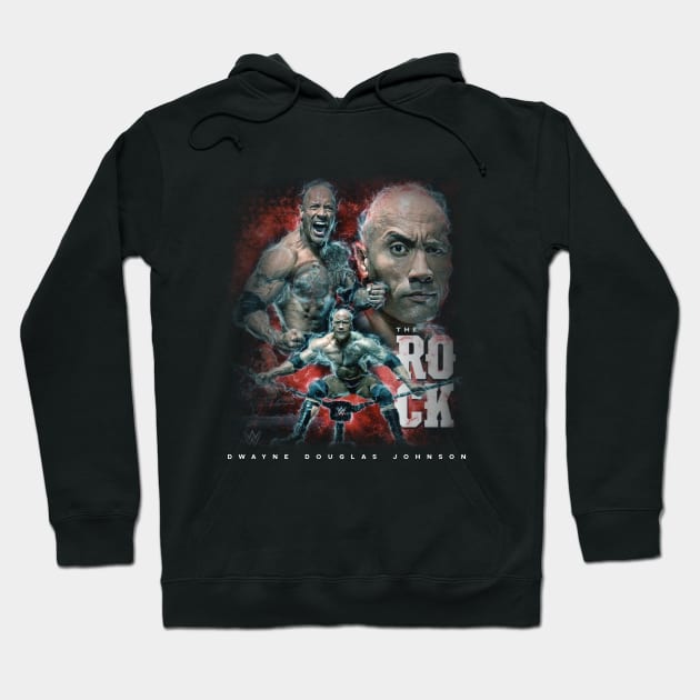 Wwe The Rock Hoodie by Jandara